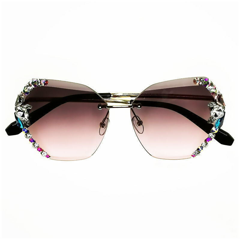 Rhinestone Square Sunglasses - Accessory Addict by Nikki