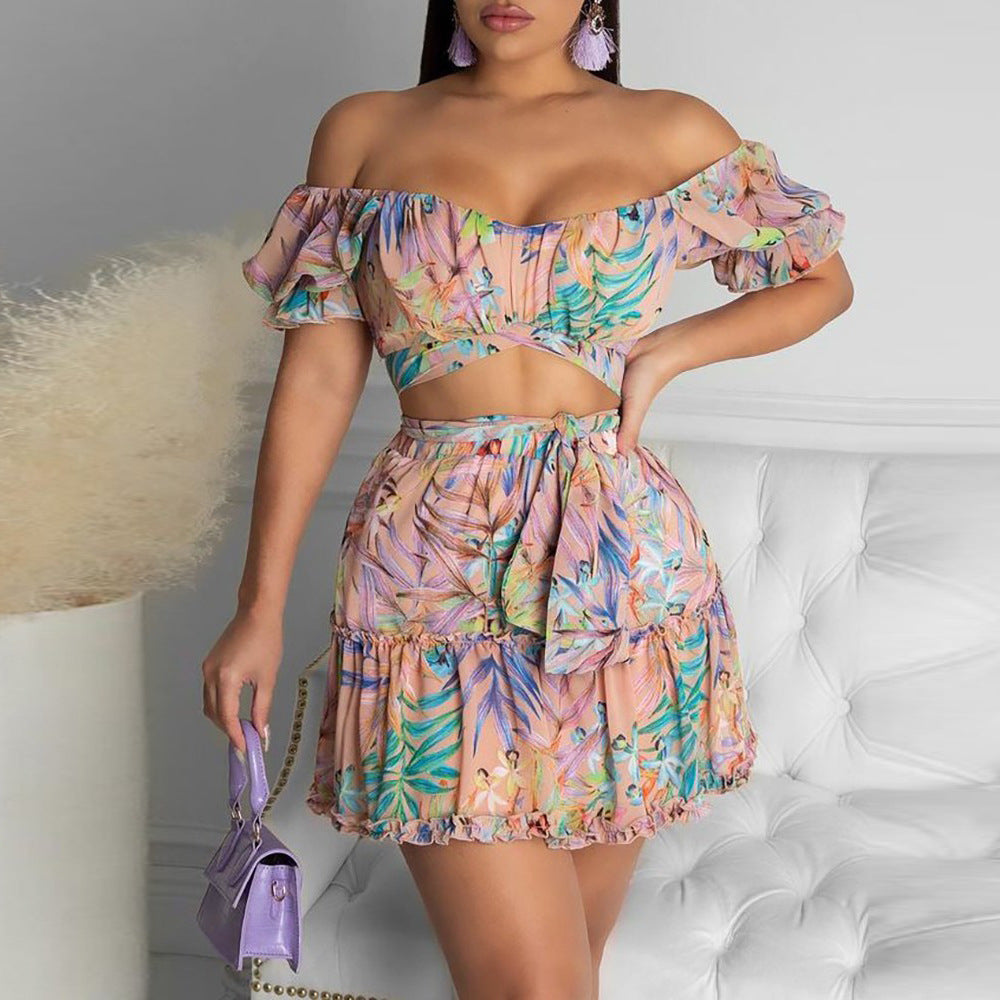 Lace-Up Floral 2 Piece Sets - Accessory Addict by Nikki